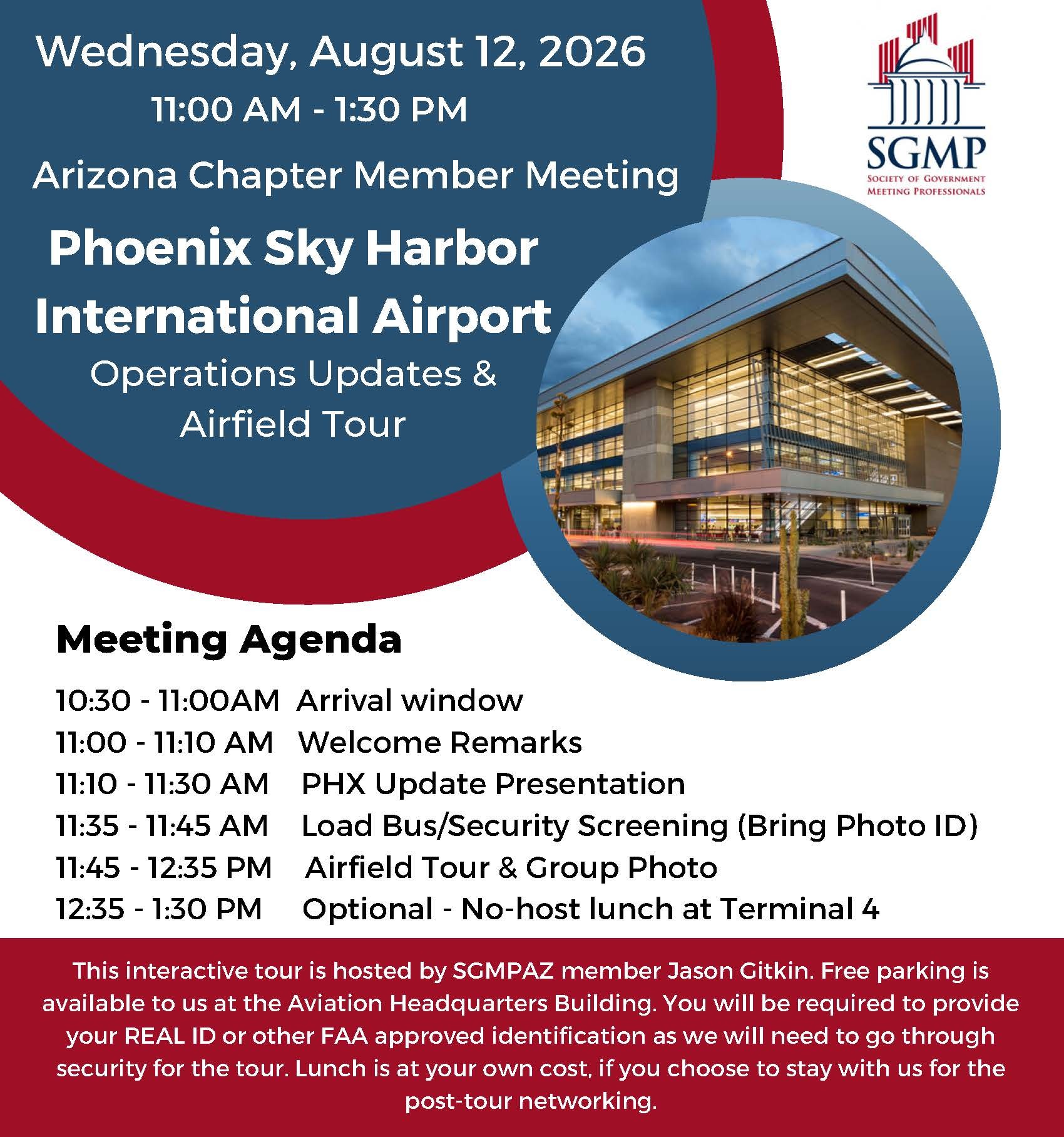 Flyer for Arizona August event